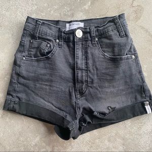 One Teaspoon Faded Black Shorts